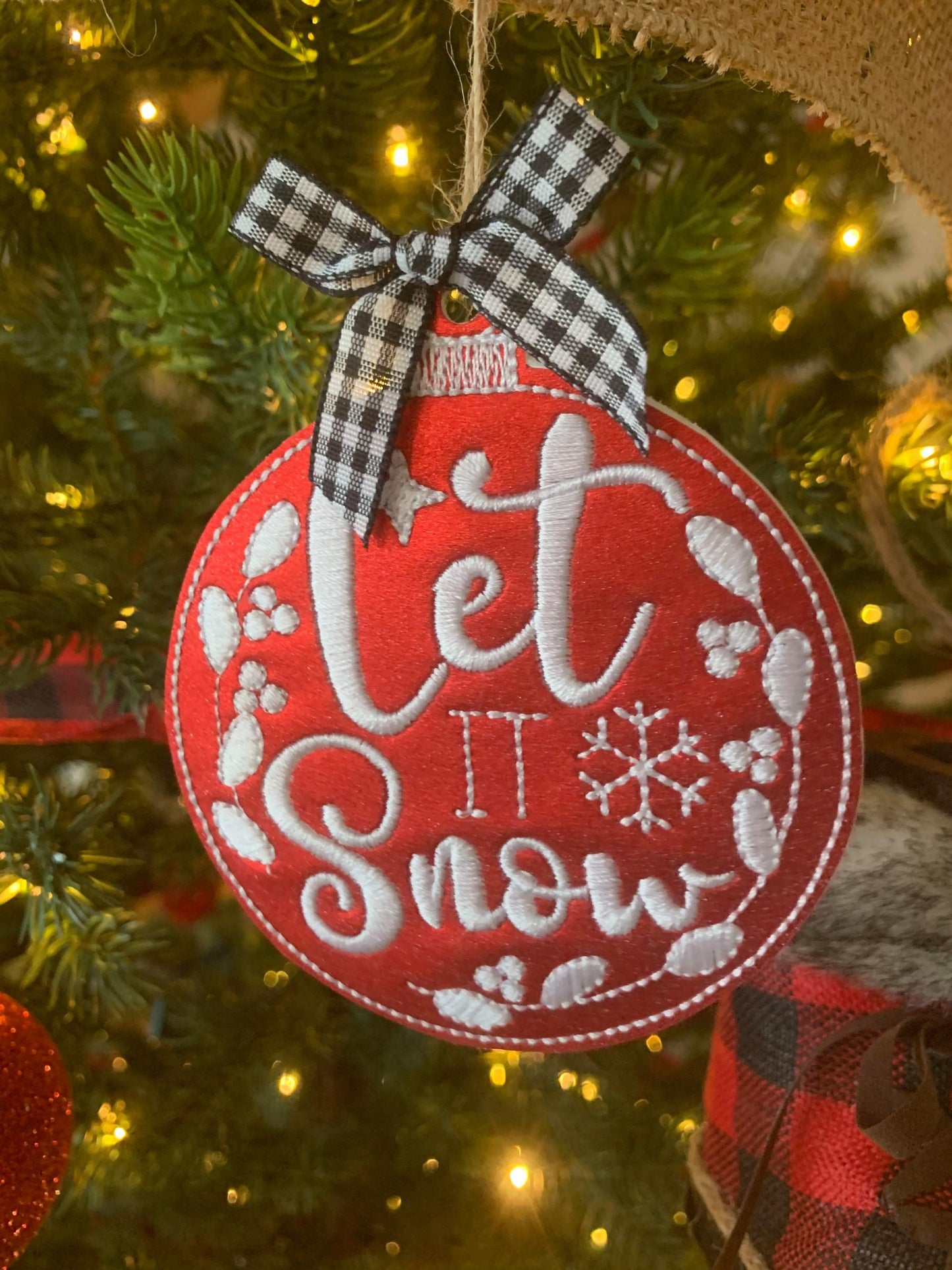 Holiday Ornament Set - Digital Embroidery Design