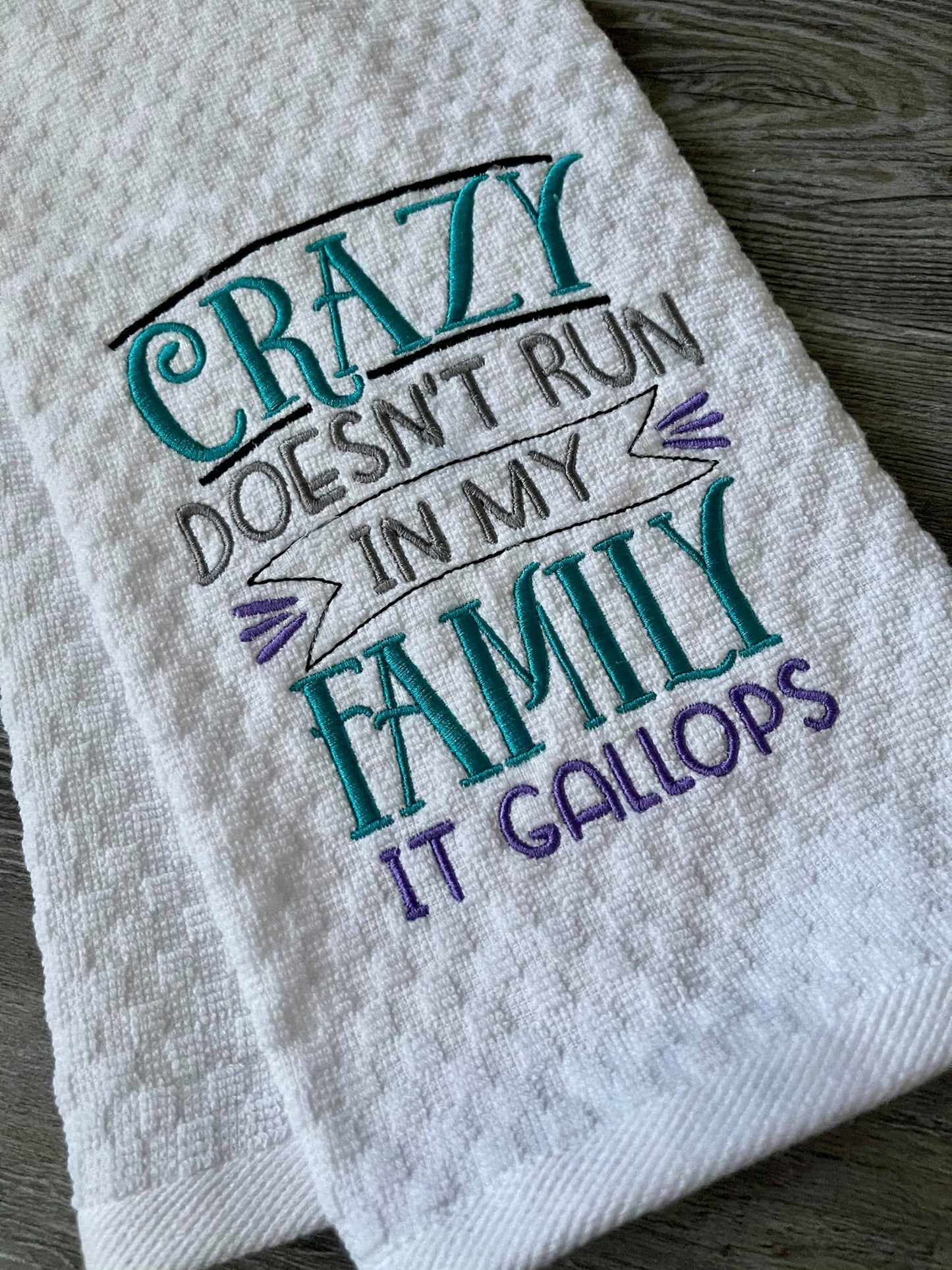 Crazy Family - 3 sizes- Digital Embroidery Design