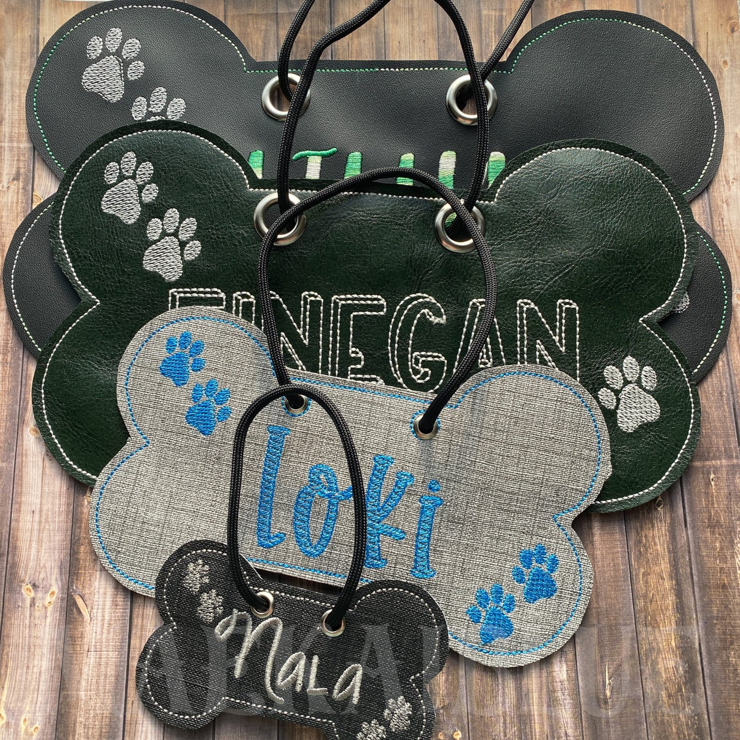 Dog Door Hanger - 4 sizes - Digital Embroidery Design