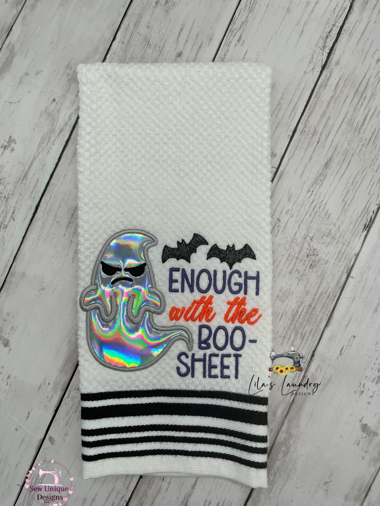 Boo Sheet Applique - 3 sizes- Digital Embroidery Design