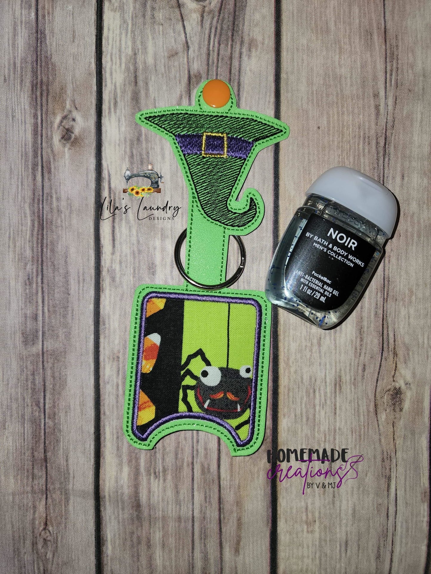 Witch Hat Applique Fold Over Sanitizer Holder 5x7- DIGITAL Embroidery DESIGN