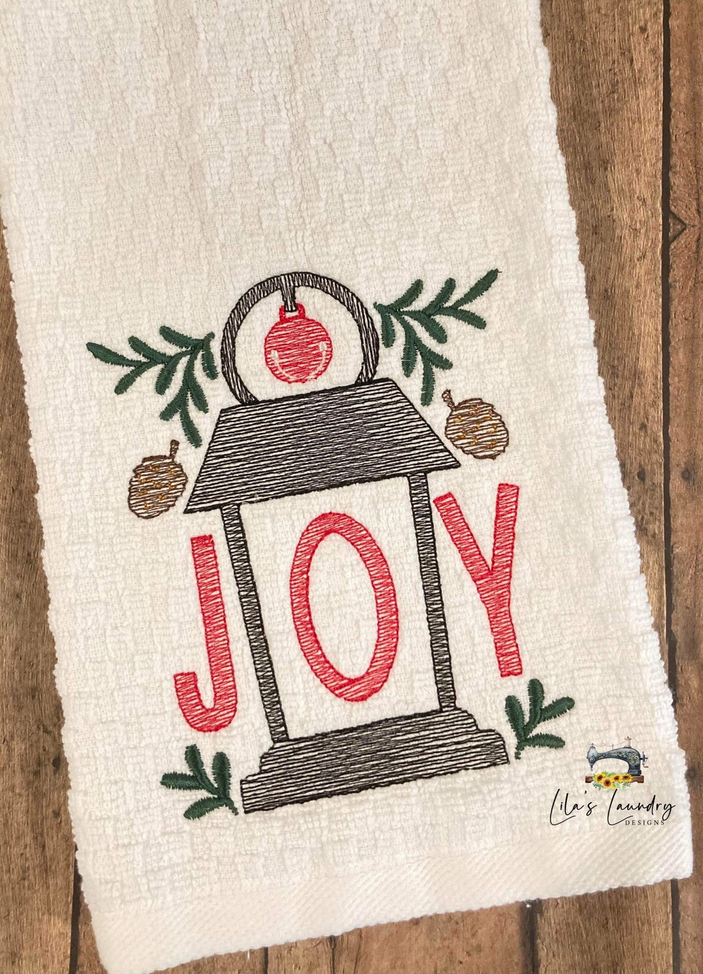 Joy Lantern - 3 sizes- Digital Embroidery Design