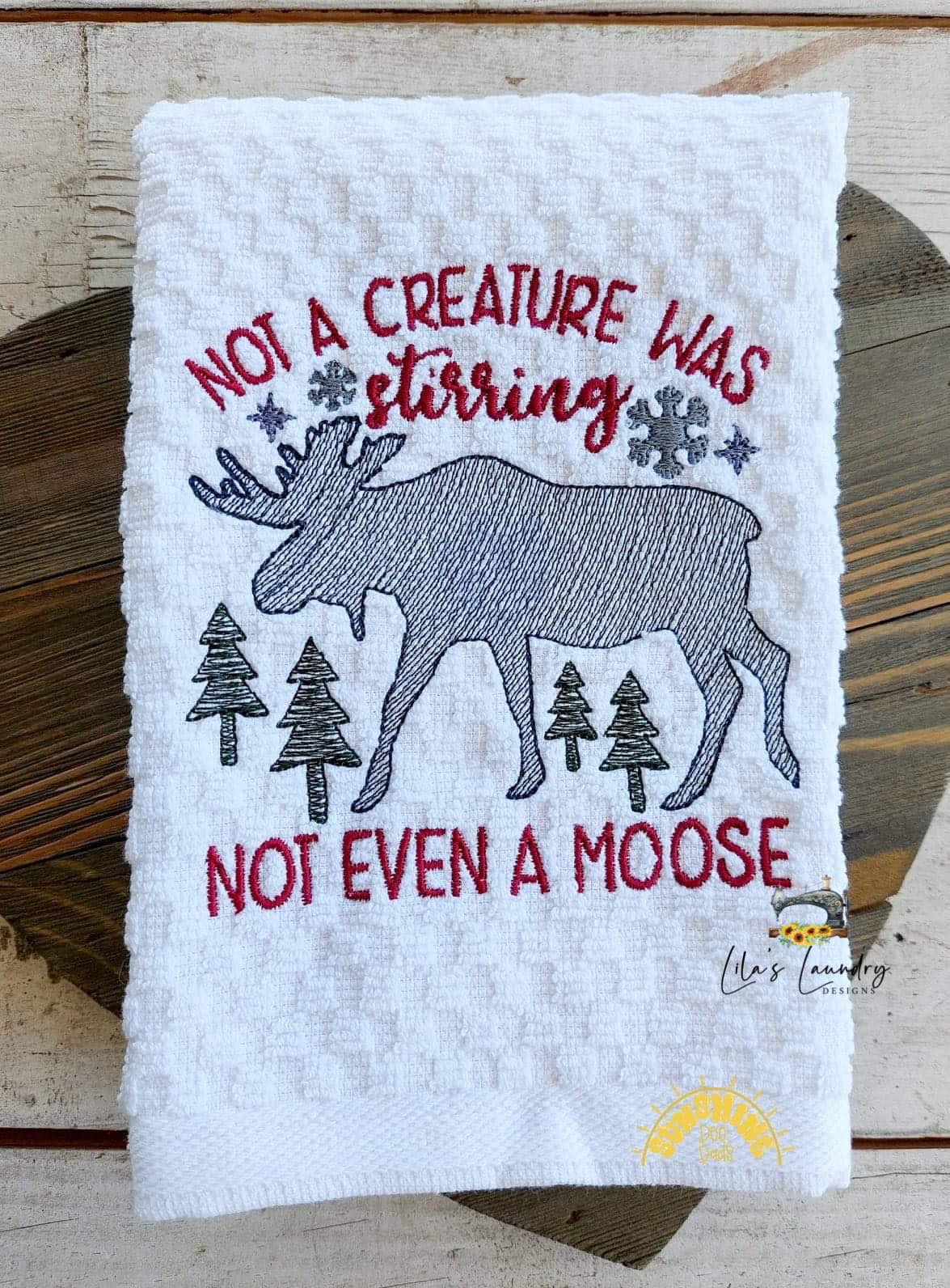 Not a Creature Was Stirring - 3 sizes- Digital Embroidery Design