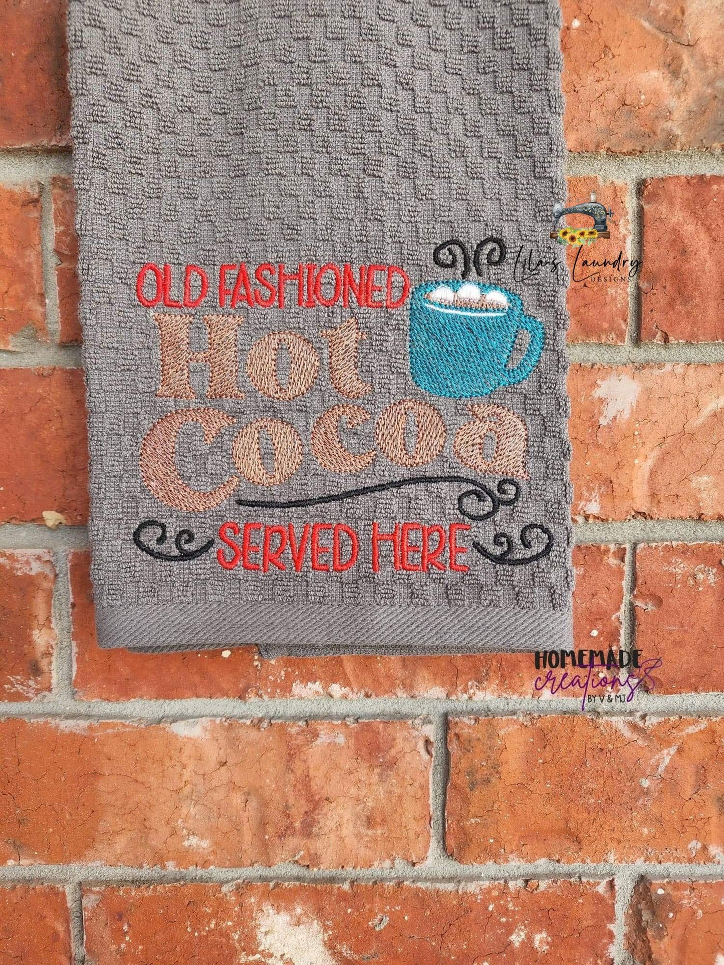 Old Fashioned Hot Cocoa - 3 sizes- Digital Embroidery Design