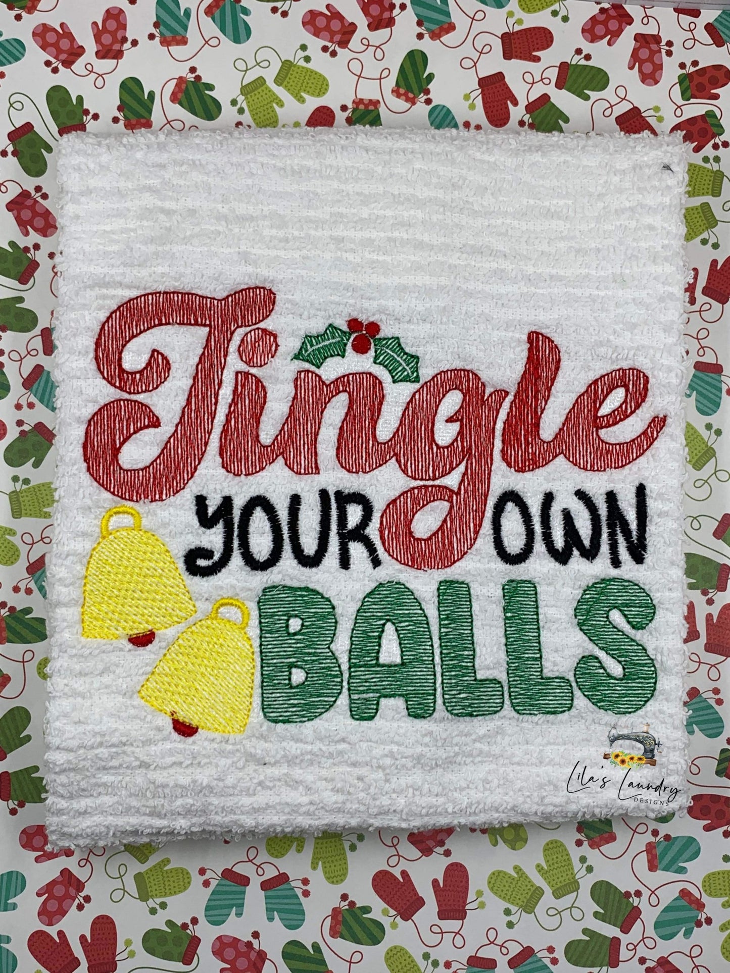 Jingle Your Own Balls - 3 sizes- Digital Embroidery Design
