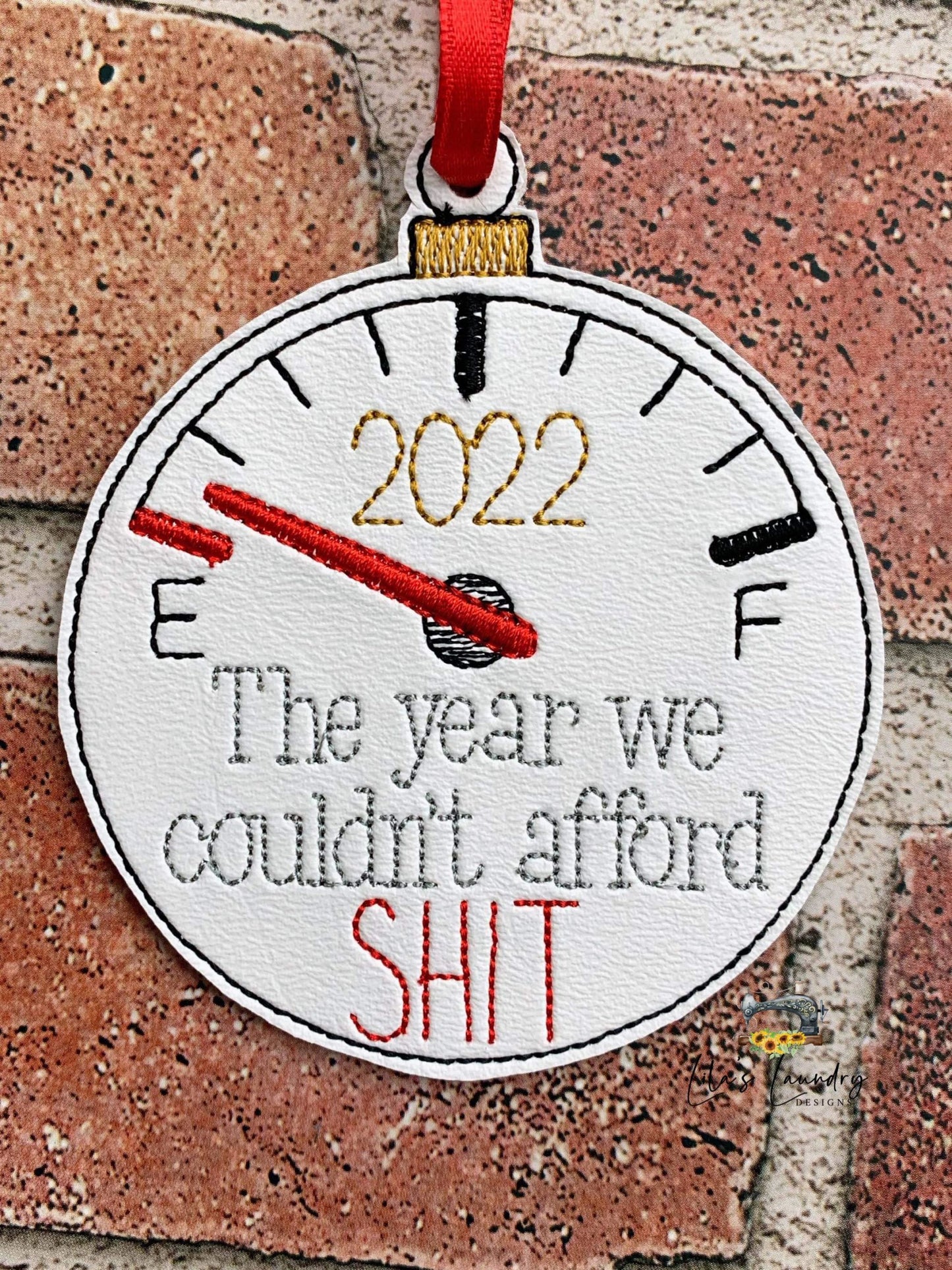 Afford Sh!t Ornament - Digital Embroidery Design