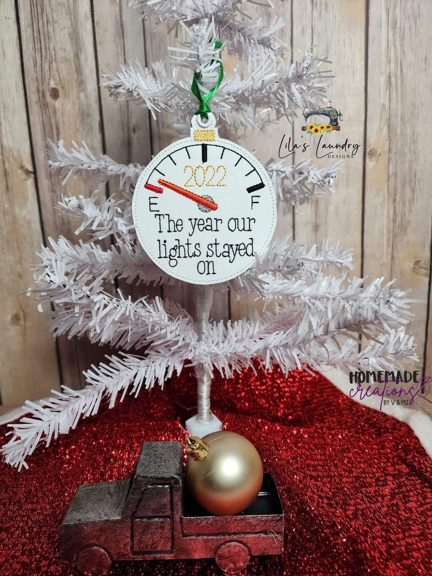 Lights Stayed On Ornament - Digital Embroidery Design