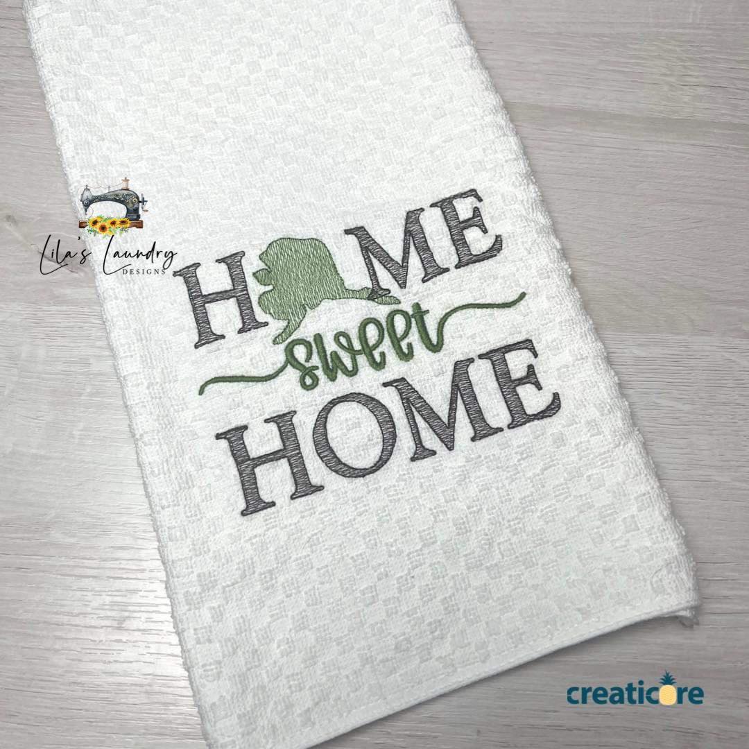 Home Sweet Home Alaska - 4 sizes- Digital Embroidery Design
