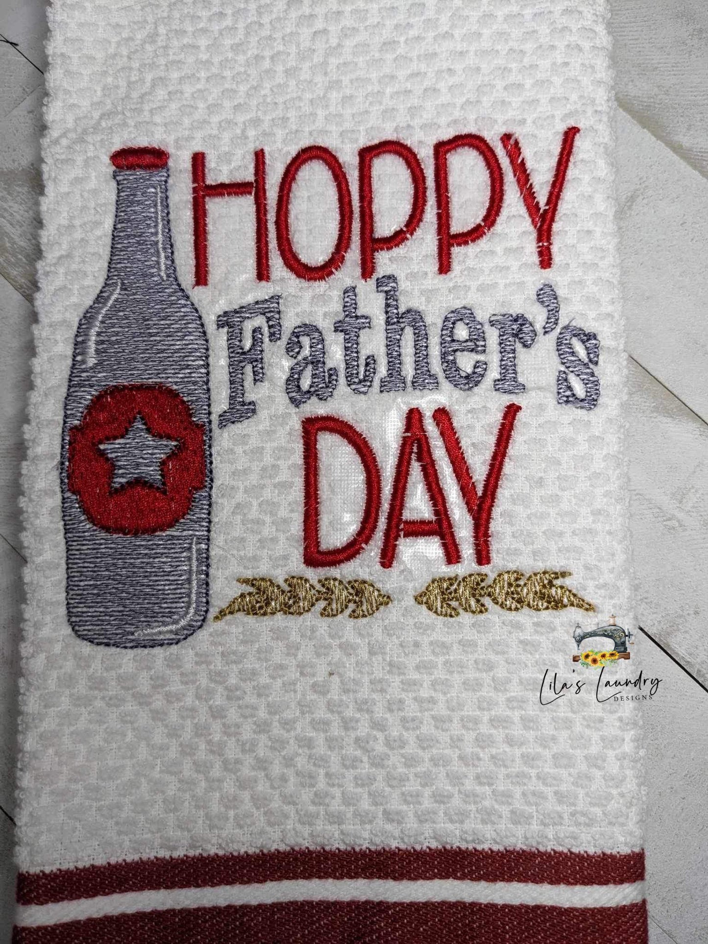 Hoppy Father's Day - 4 sizes- Digital Embroidery Design