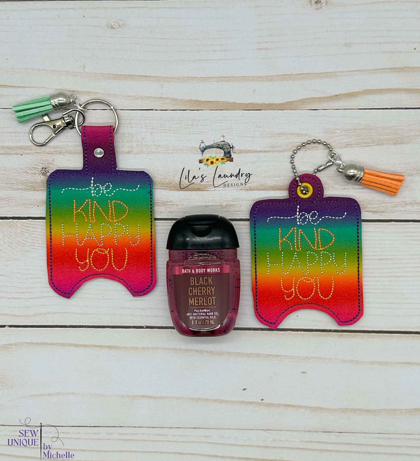 Be Kind Happy You Sanitizer Holders - DIGITAL Embroidery DESIGN