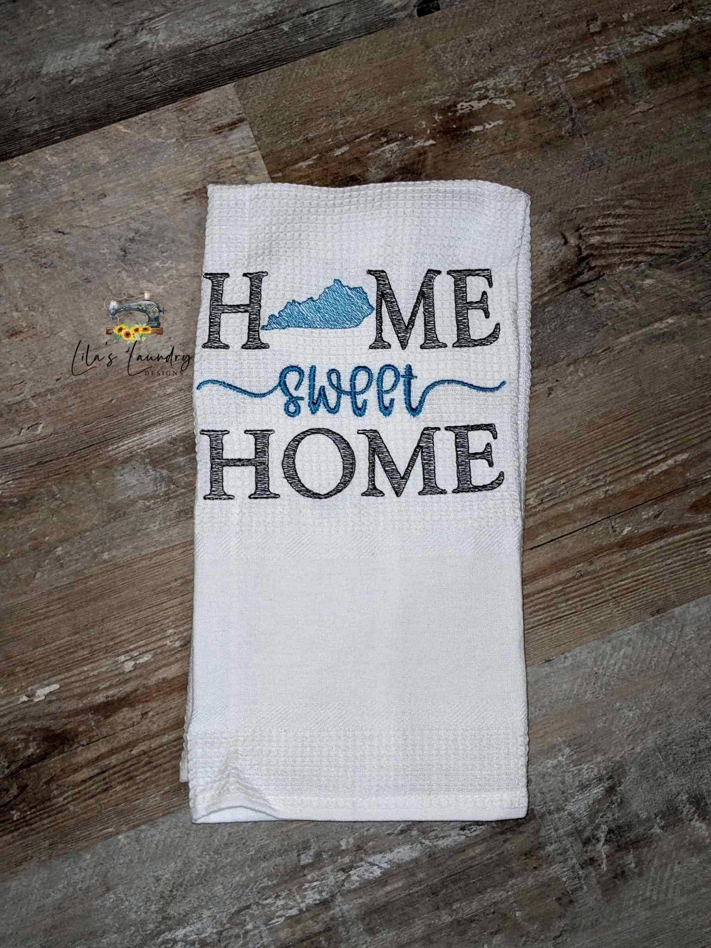 Home Sweet Home Kentucky - 4 sizes- Digital Embroidery Design
