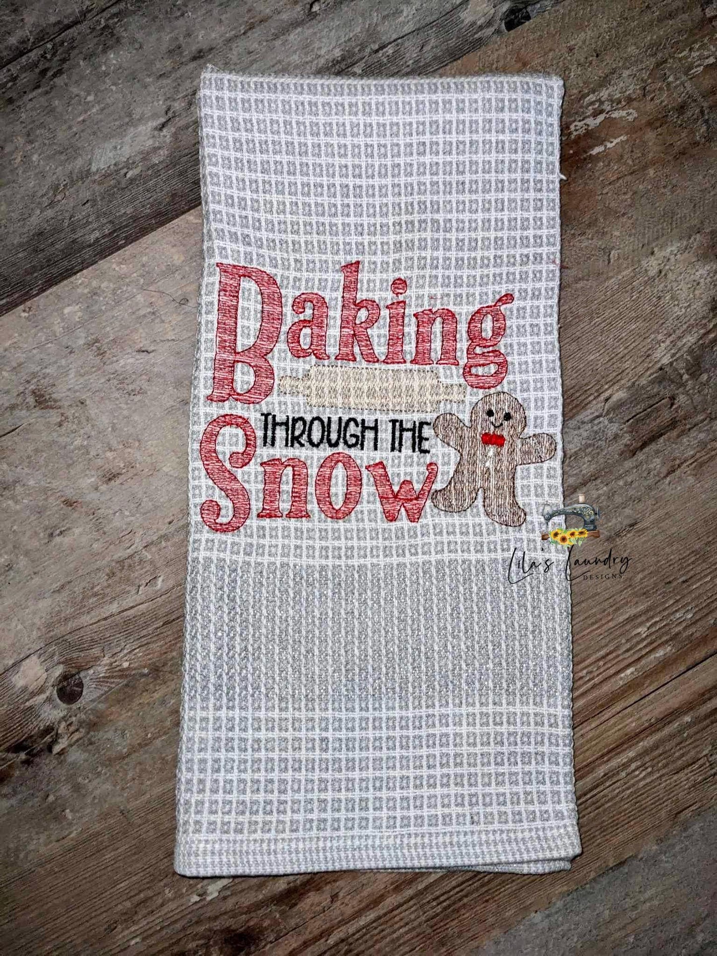 Baking Through The Snow - 3 sizes- Digital Embroidery Design