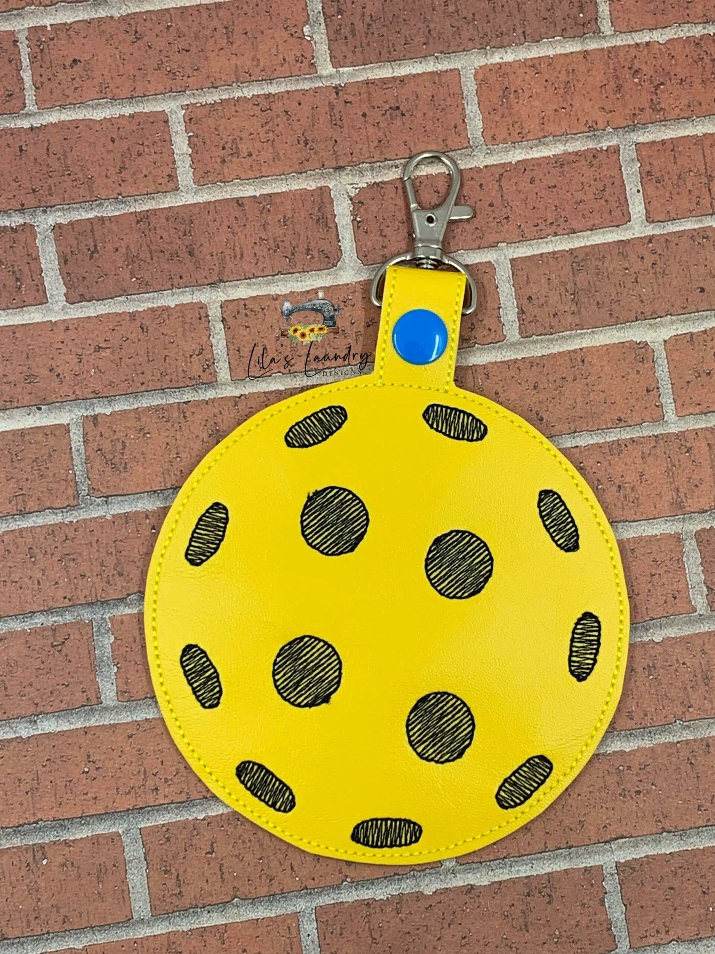 Pickleball Bag tag 5x7 - Embroidery Design - DIGITAL Embroidery DESIGN