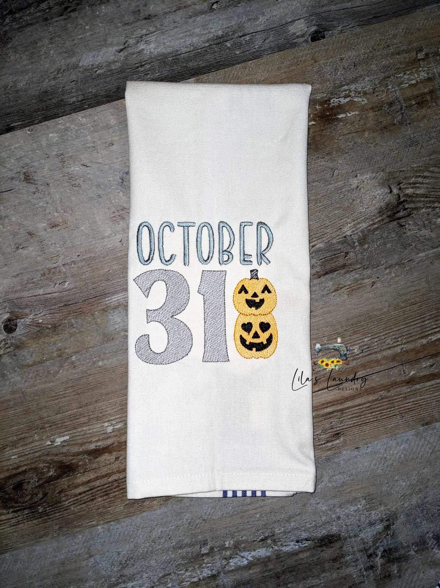 October 31 Sketch - 4 sizes- Digital Embroidery Design