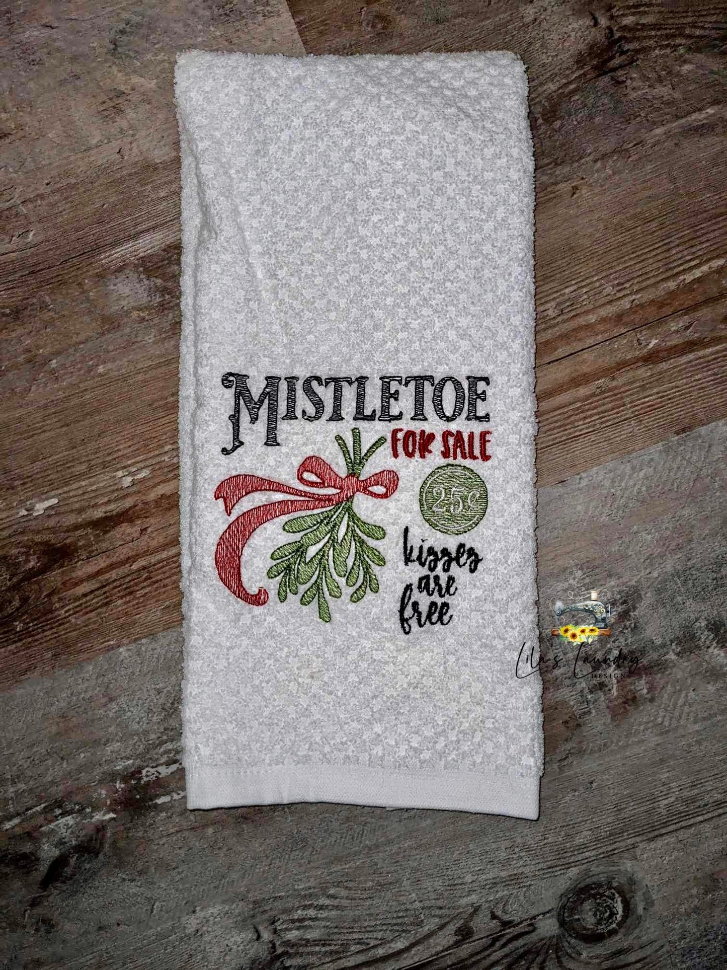 Mistletoe For Sale Sketch - 3 sizes- Digital Embroidery Design