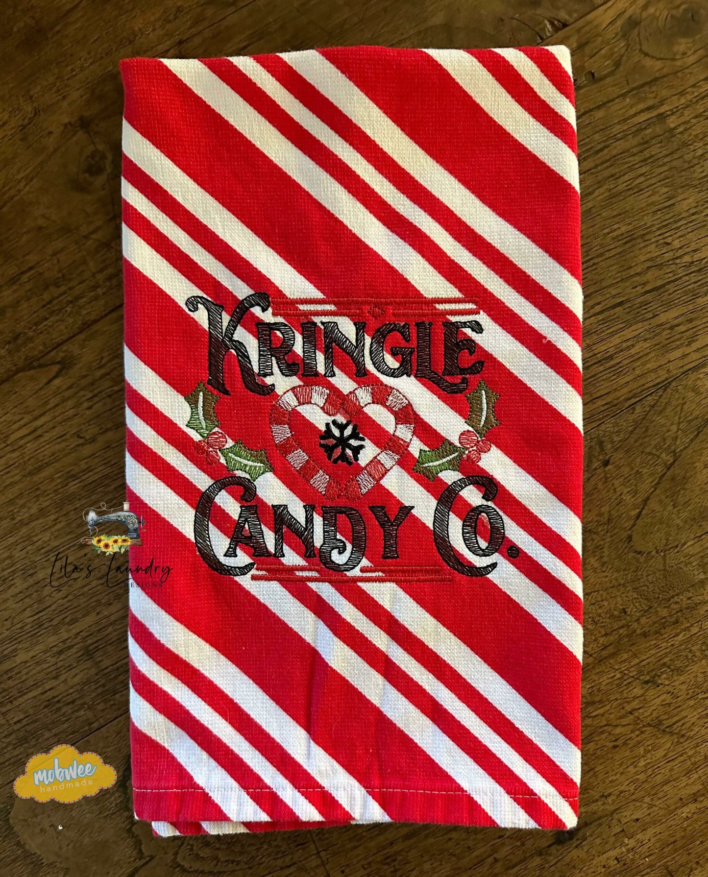 Kringle Candy Co. Sketch - 3 sizes- Digital Embroidery Design
