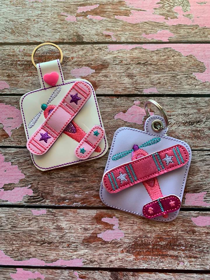 3D Airplane Fobs- 4x4 and 5x7 grouped- Embroidery Design - DIGITAL Embroidery DESIGN