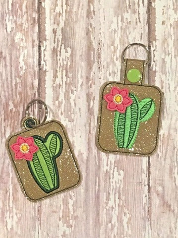 3D Cactus fobs - DIGITAL Embroidery DESIGN