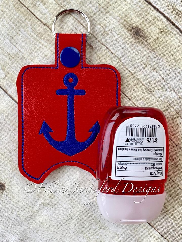 Anchor Sanitizer Holder - Embroidery Design - DIGITAL Embroidery DESIGN