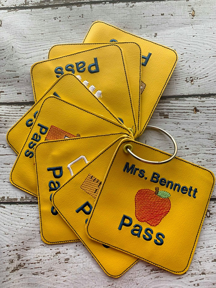 School Pass Feltie Set - Digital Embroidery Design