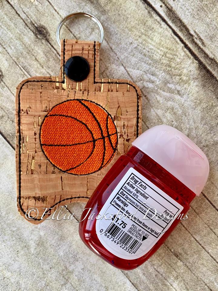 Basketball Sanitizer Holder - Embroidery Design - DIGITAL Embroidery DESIGN