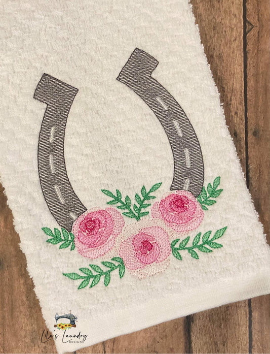 Horseshoe Sketch - 4 Sizes - Digital Embroidery Design