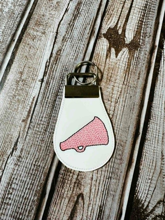 Cheer Half Panel Fob – REQUIRES 1.25″ Clamp Hardware – Digital Embroidery Design