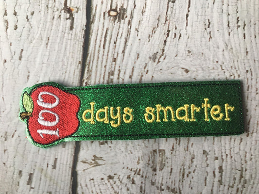 100 Days Smarter Bookmark - Digital Embroidery Design
