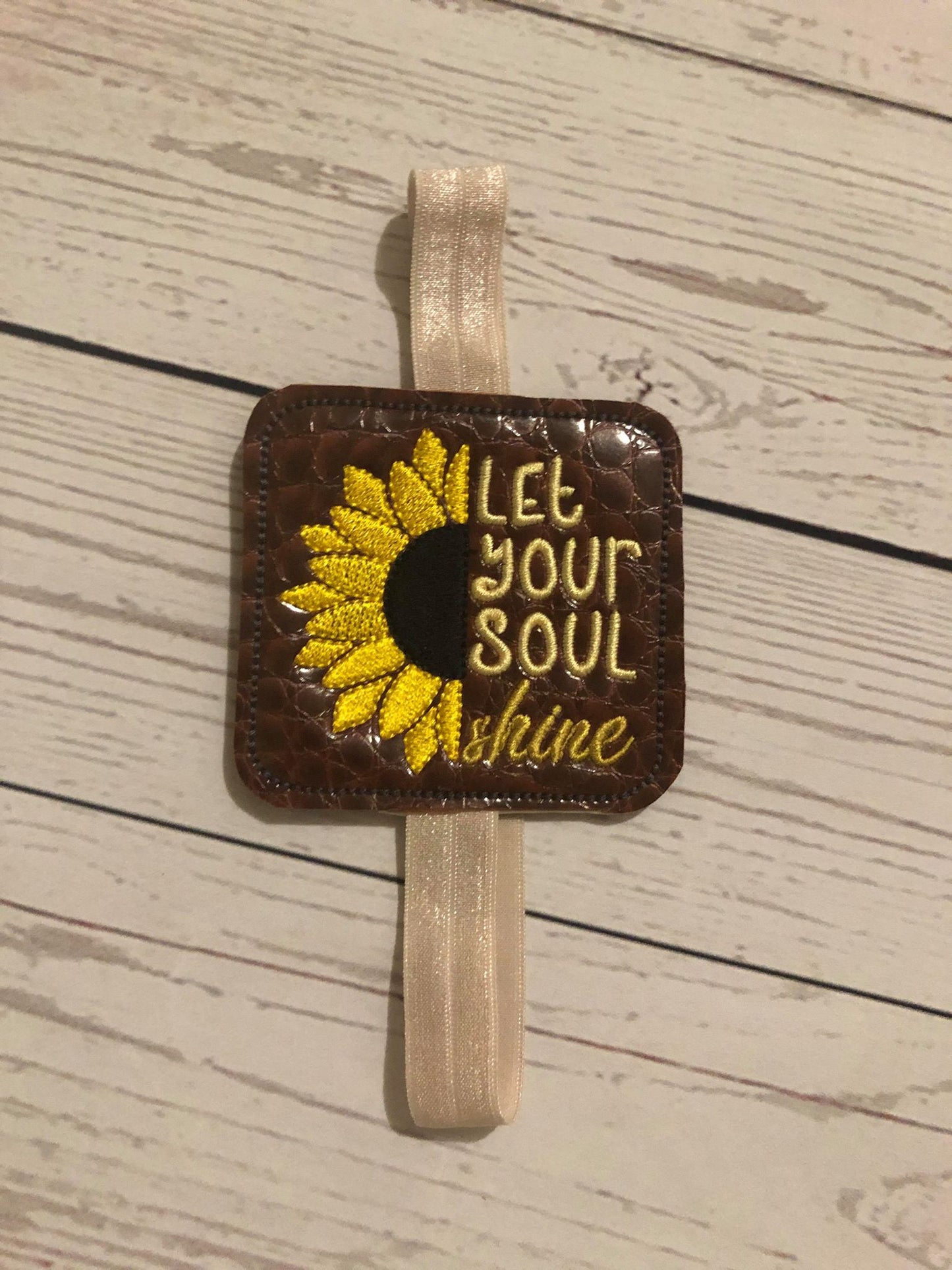 Let your soul shine Book Band - Digital Embroidery Design