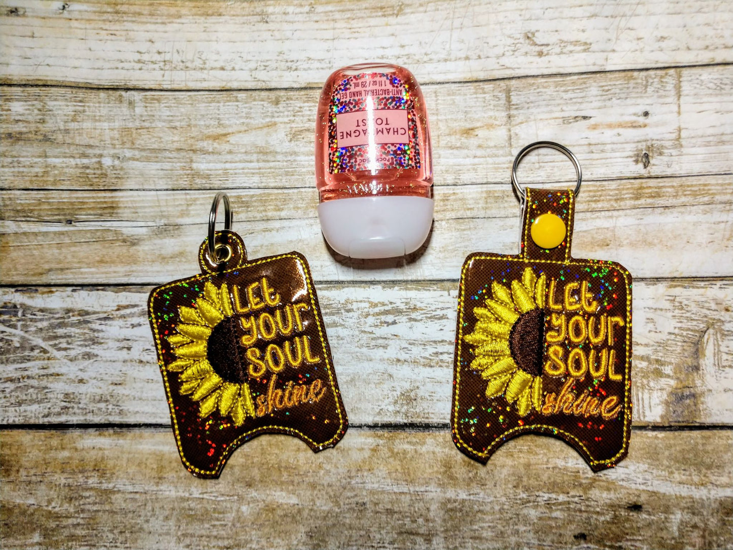 Let your soul shine Sanitizer Holders - DIGITAL Embroidery DESIGN