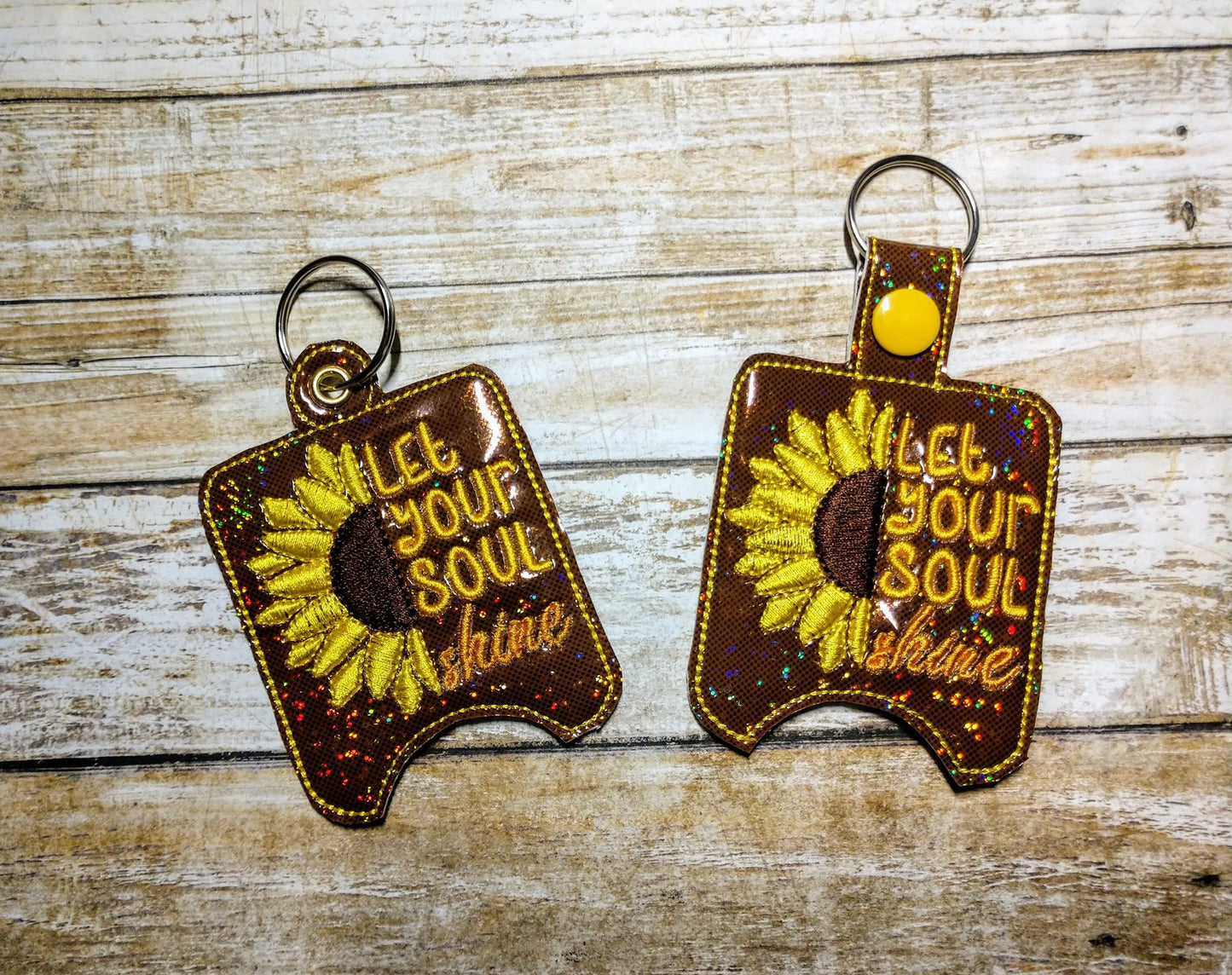 Let your soul shine Sanitizer Holders - DIGITAL Embroidery DESIGN