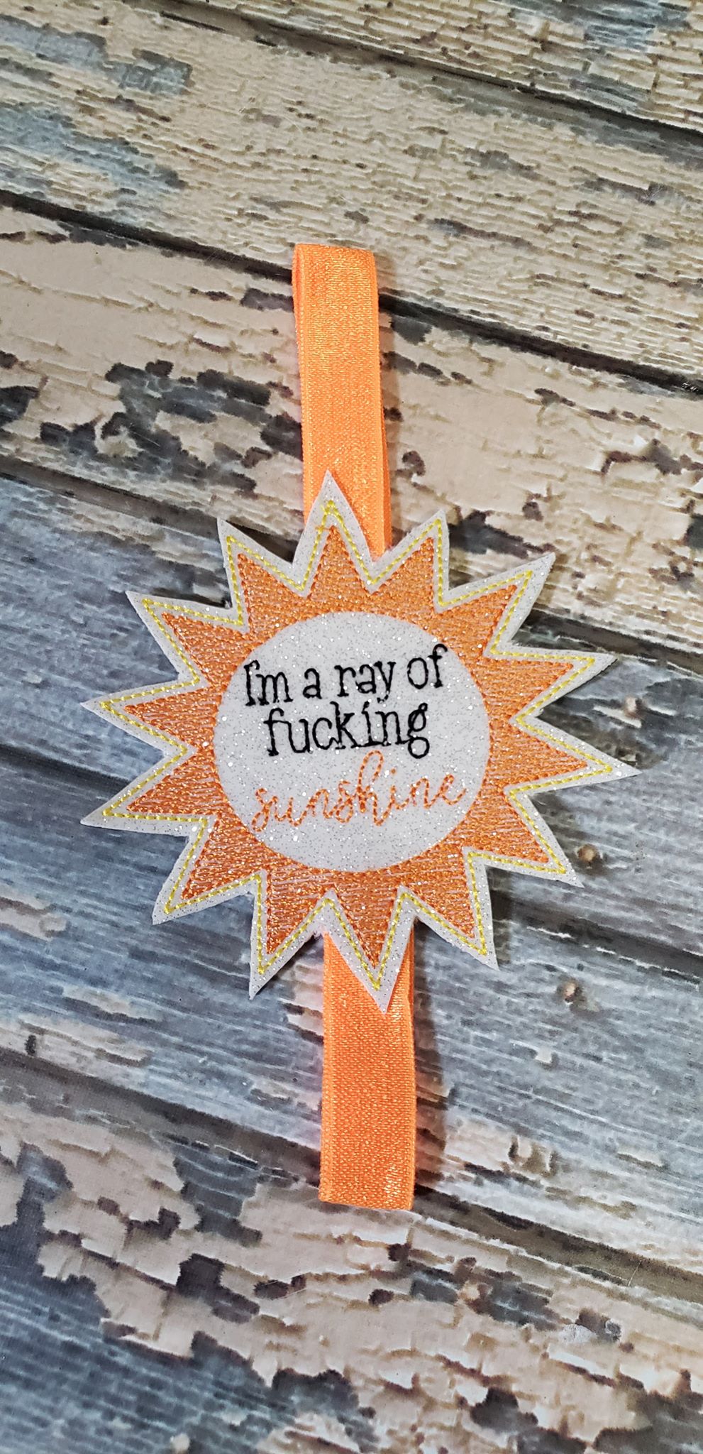 Mature Sunshine Book Band - Digital Embroidery Design