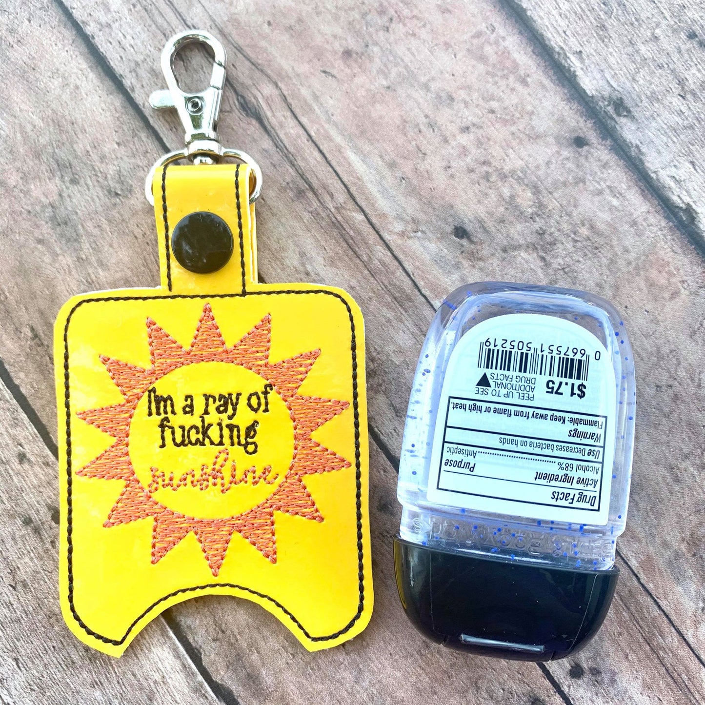 Mature Sunshine Sanitizer Holders - Embroidery Design - DIGITAL Embroidery DESIGN