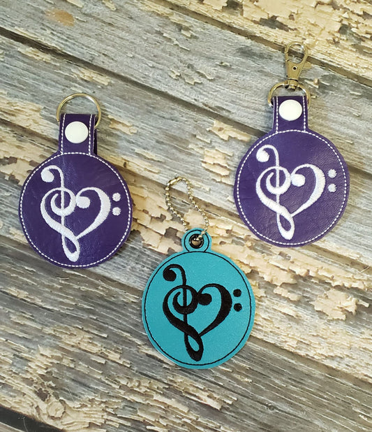 Music Fobs - DIGITAL Embroidery DESIGN