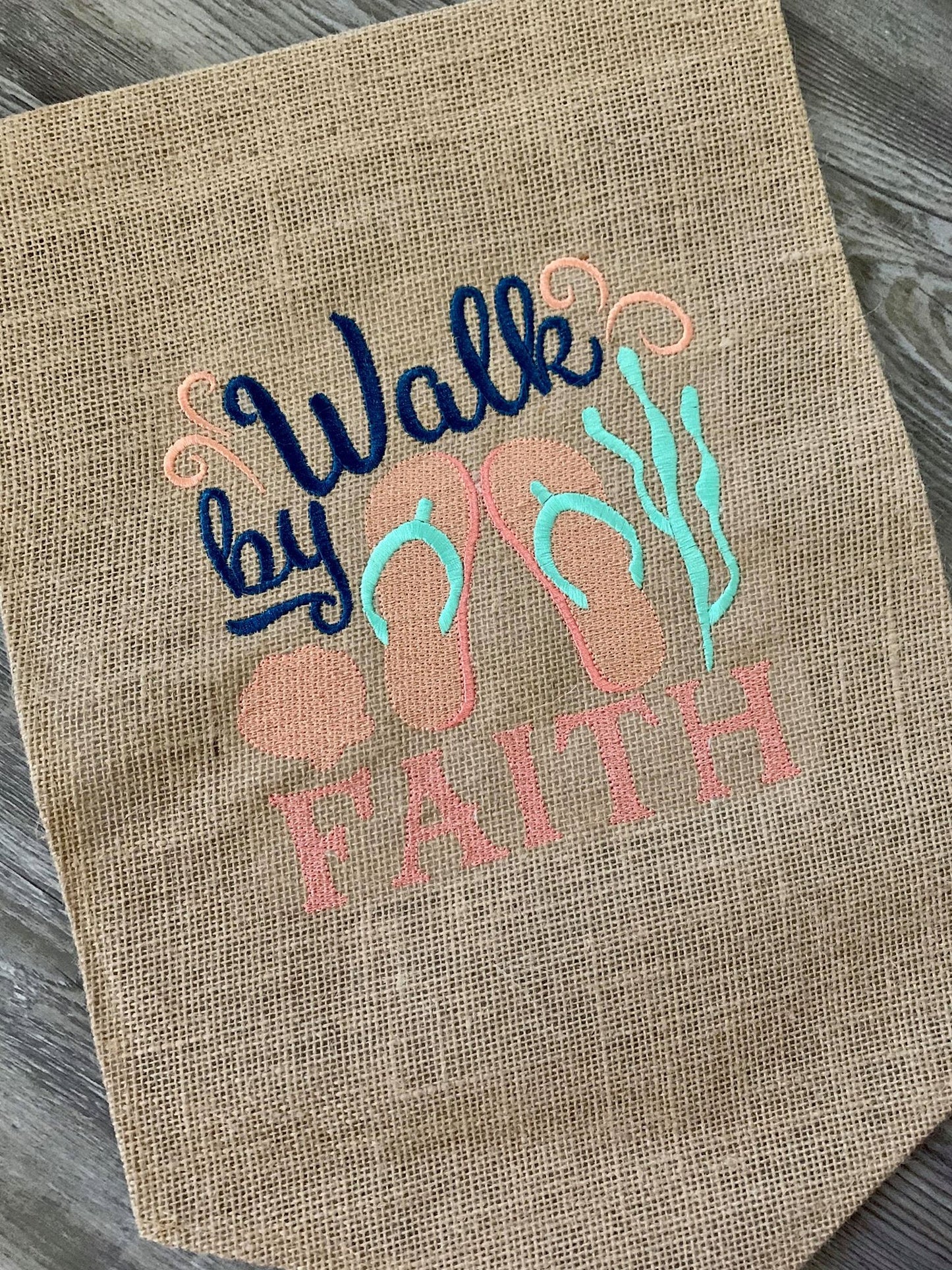 Walk By Faith - 4 Sizes - Digital Embroidery Design