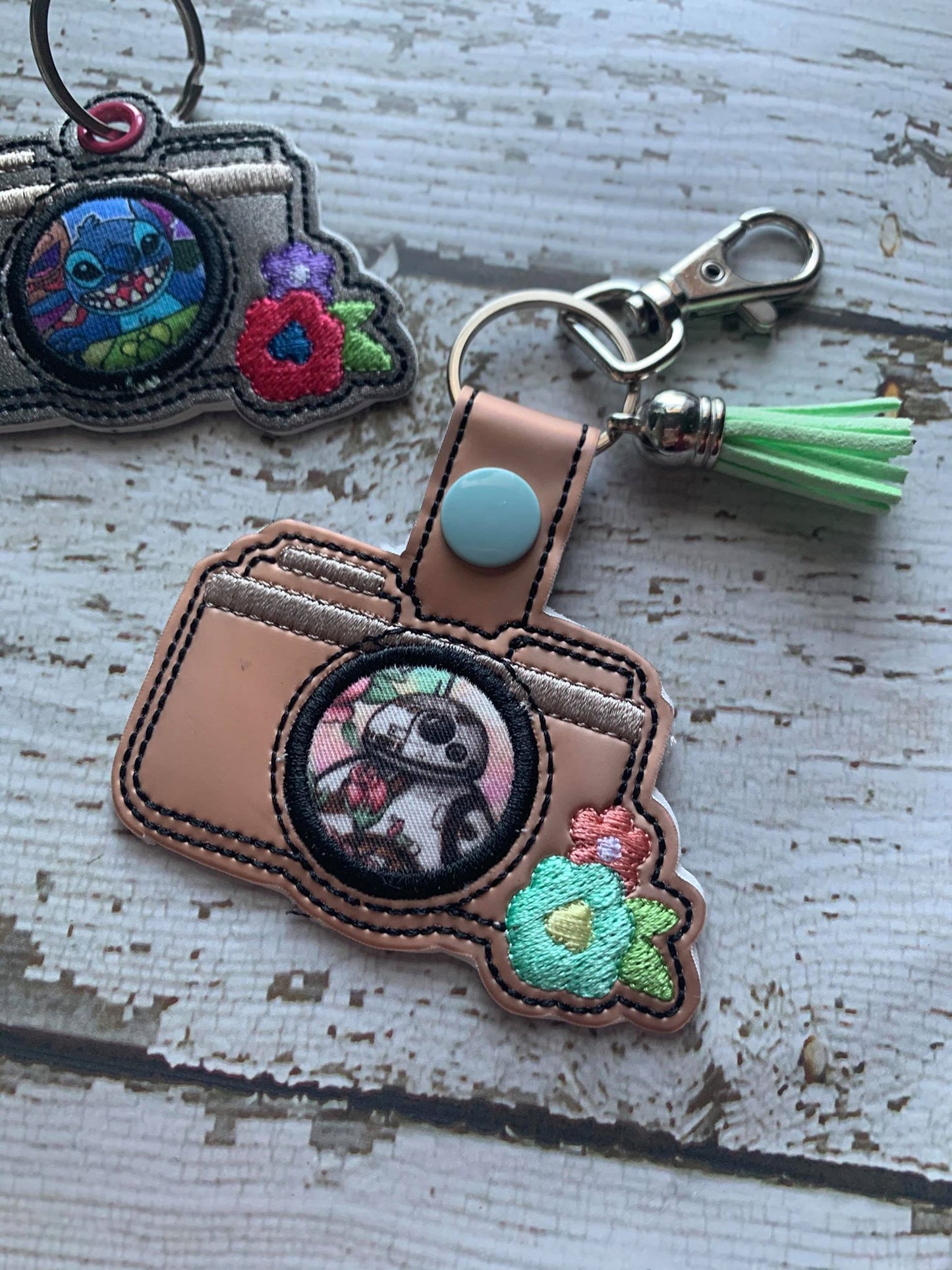 Camera Applique Fobs - DIGITAL Embroidery DESIGN