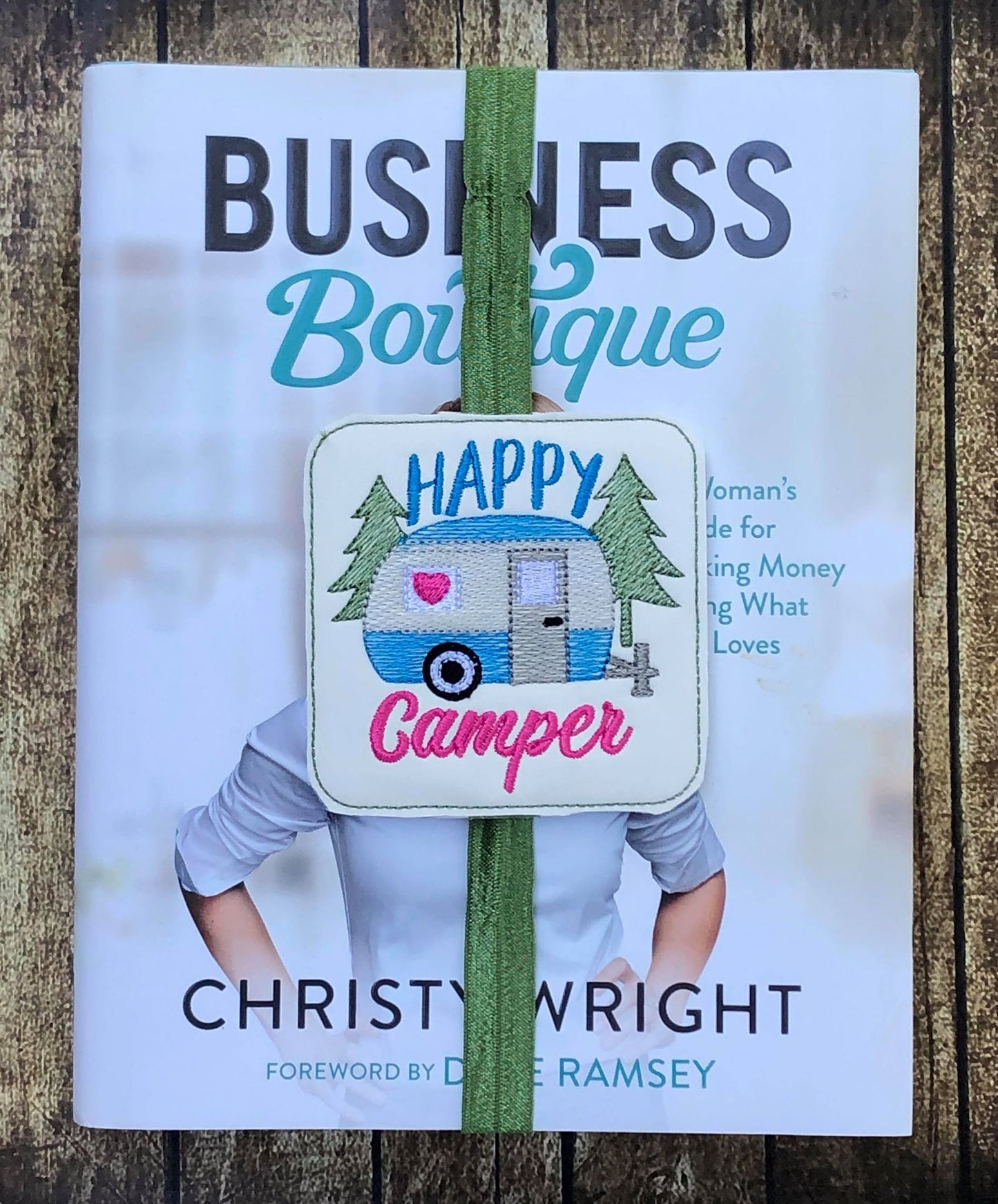 Happy Camper Book Band - Digital Embroidery Design