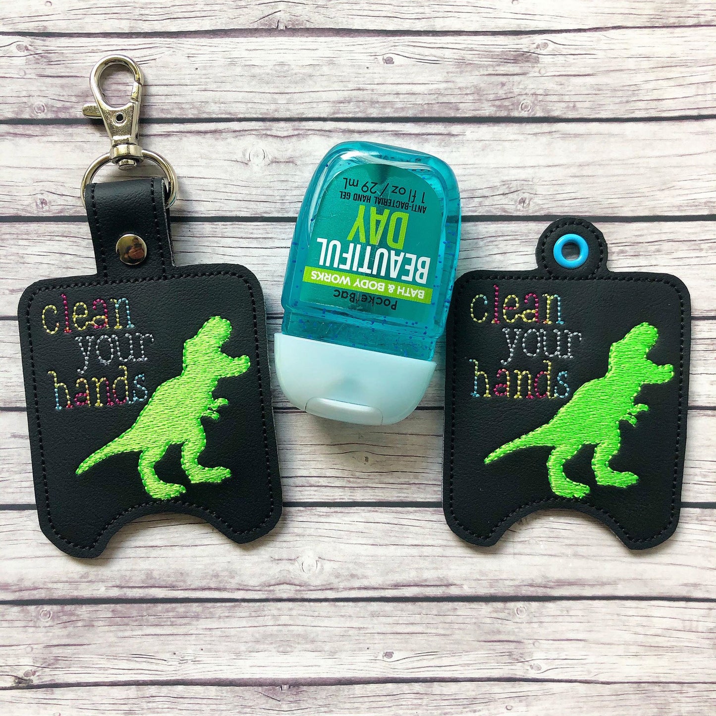 Clean Your Hands Sanitizer Holders - DIGITAL Embroidery DESIGN