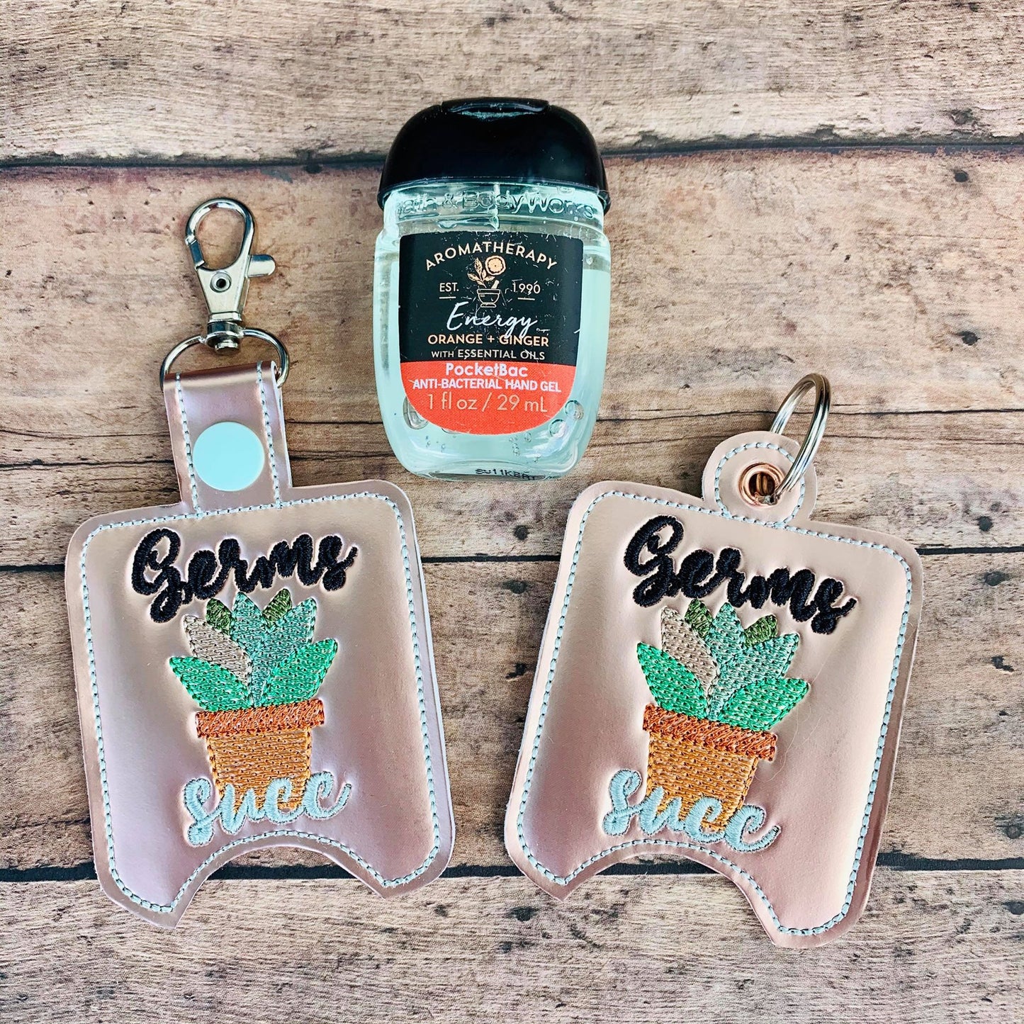 Germs Succ Sanitizer Holders - DIGITAL Embroidery DESIGN