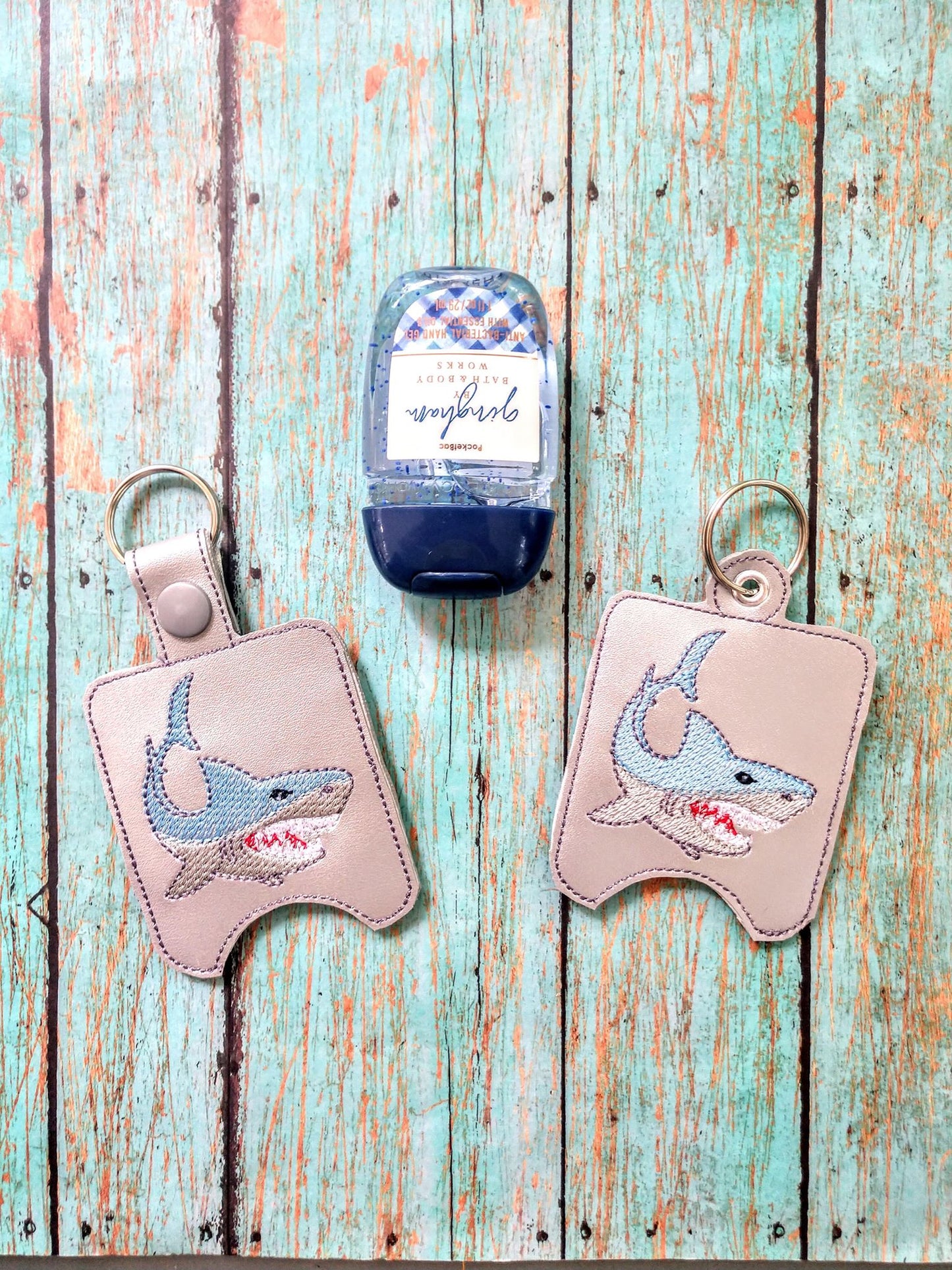 Shark Sanitizer Holders - DIGITAL Embroidery DESIGN