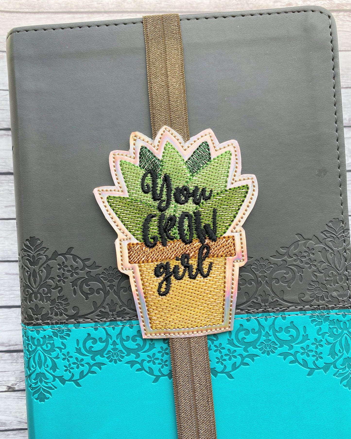 You Grow Girl Book Band - Digital Embroidery Design