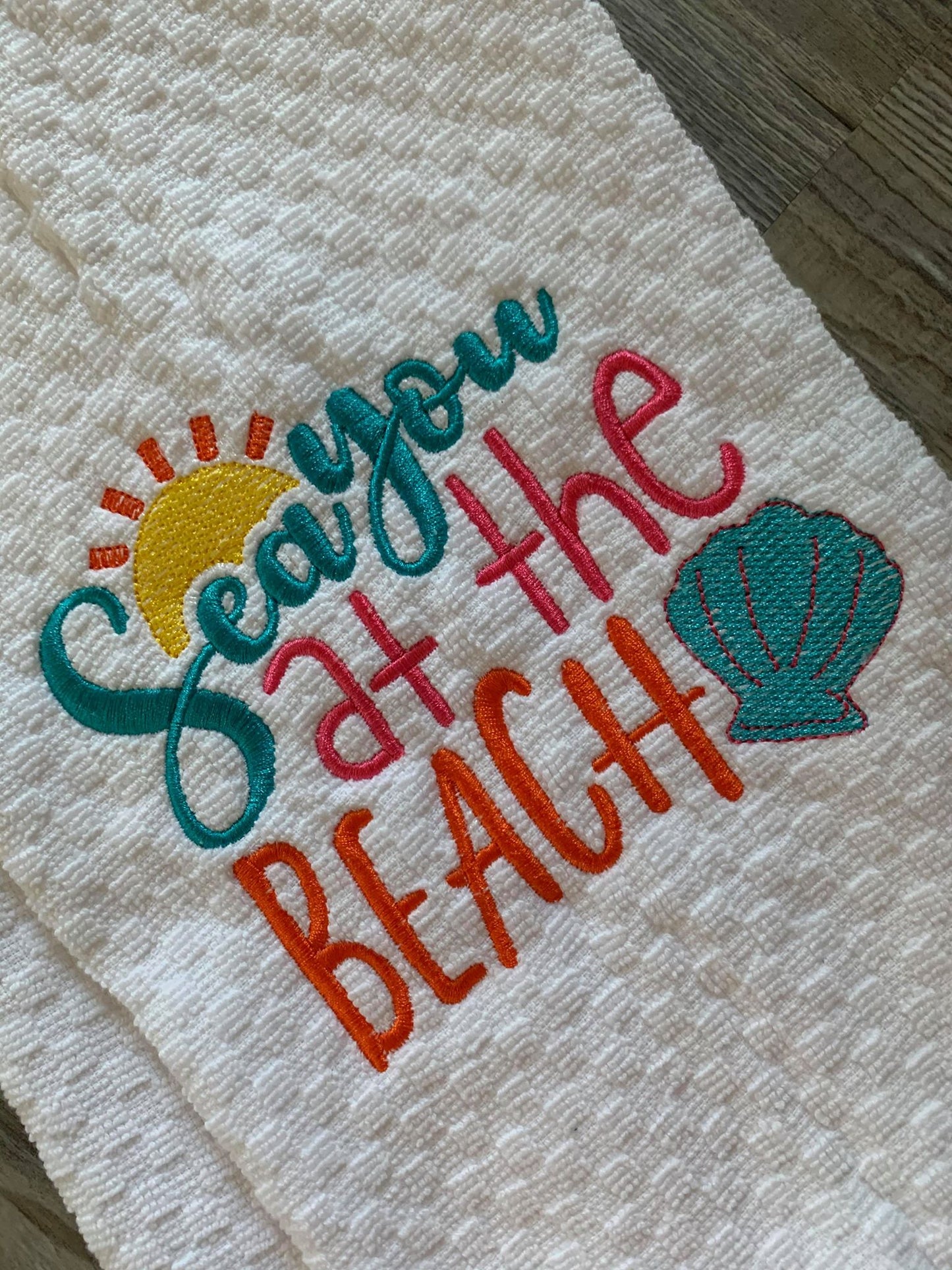 Sea You At the Beach - 2 Sizes - Digital Embroidery Design