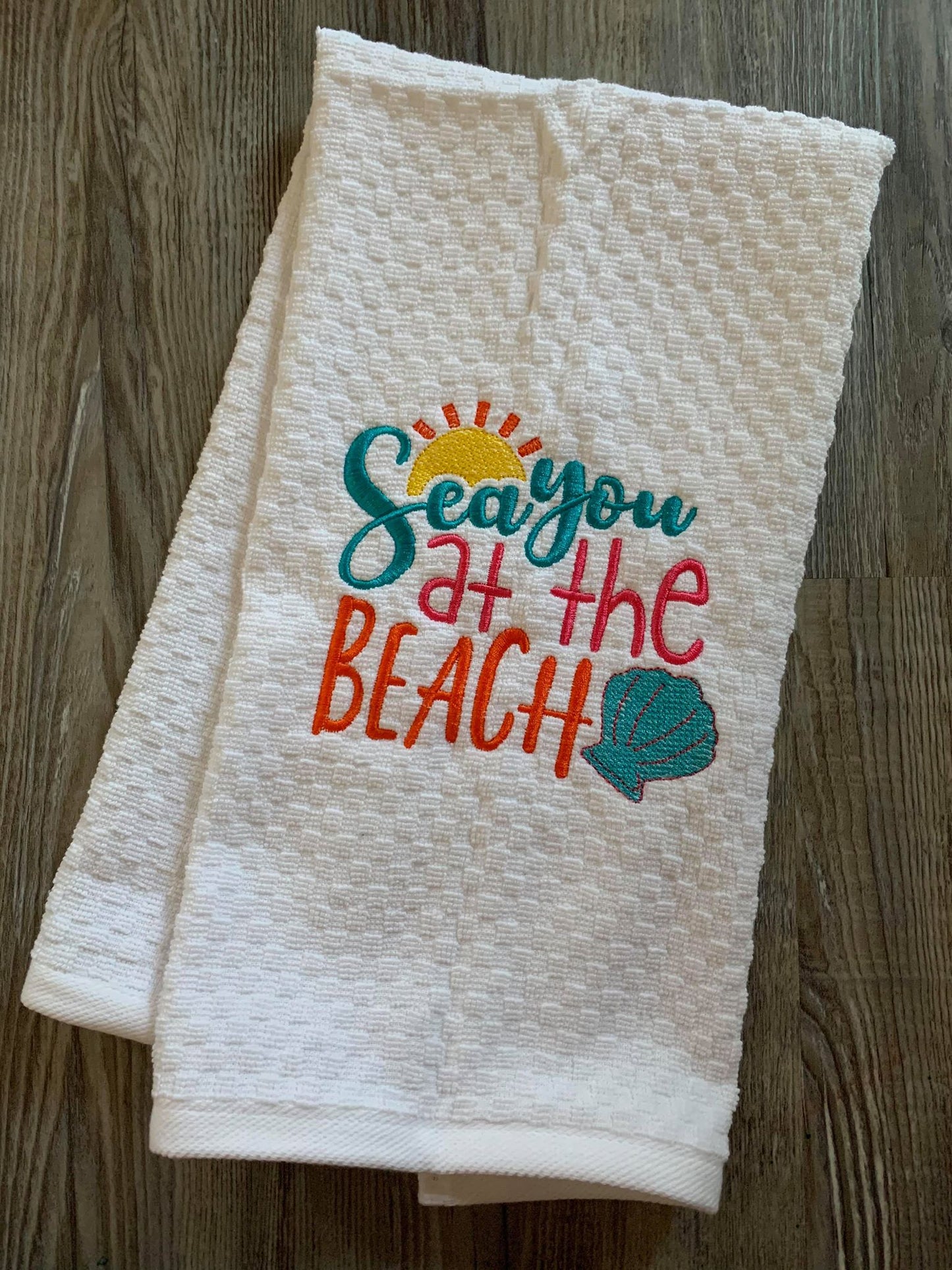 Sea You At the Beach - 2 Sizes - Digital Embroidery Design