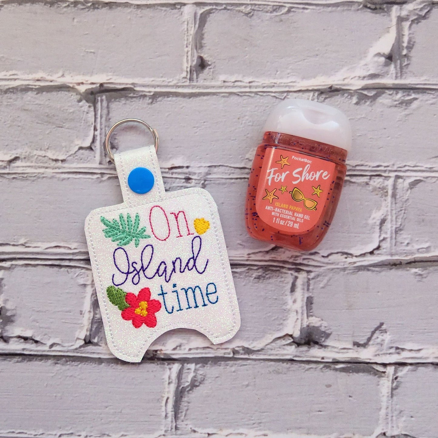 On Island time Sanitizer Holders - DIGITAL Embroidery DESIGN