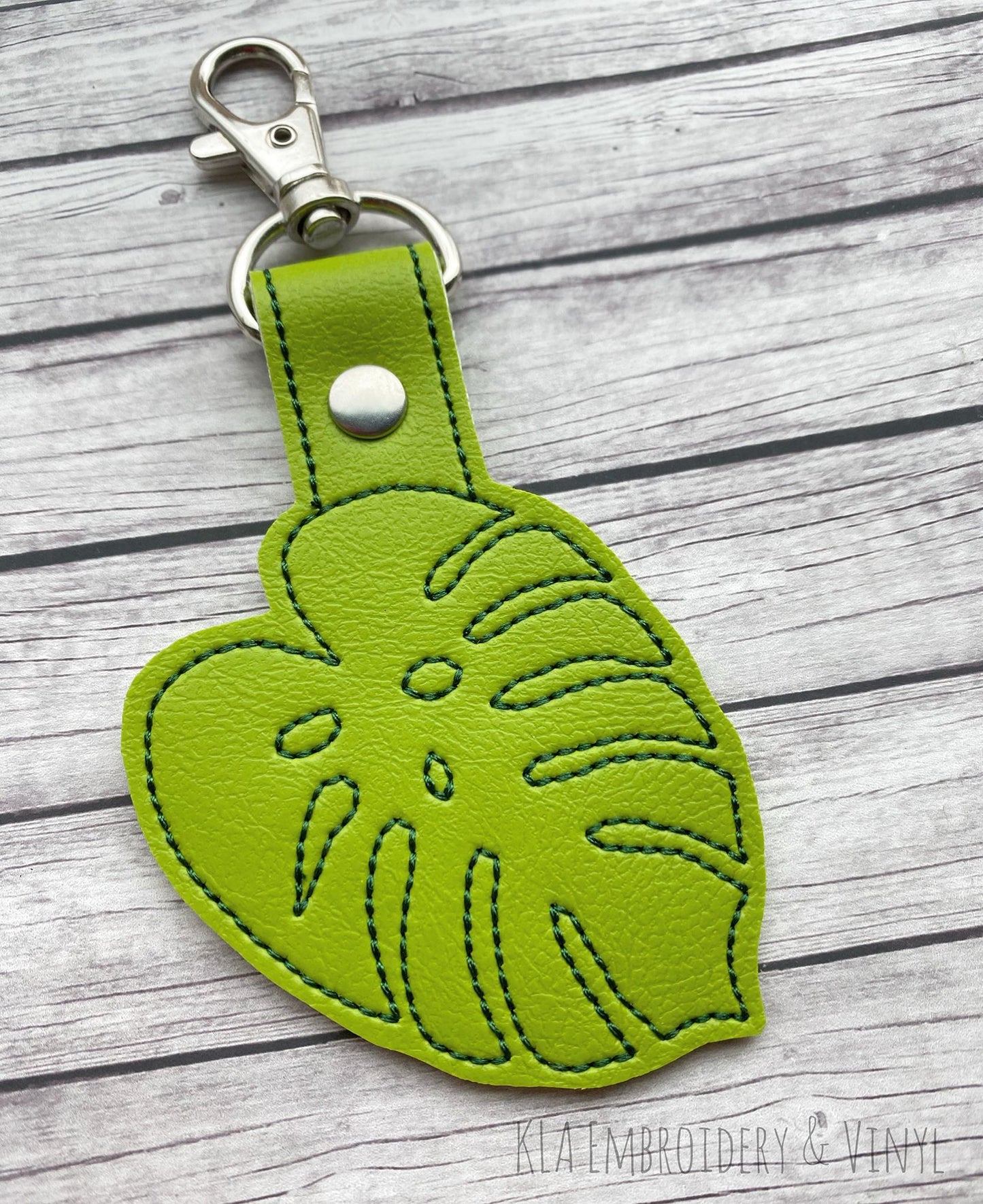 Monstera Leaf Fobs - DIGITAL Embroidery DESIGN