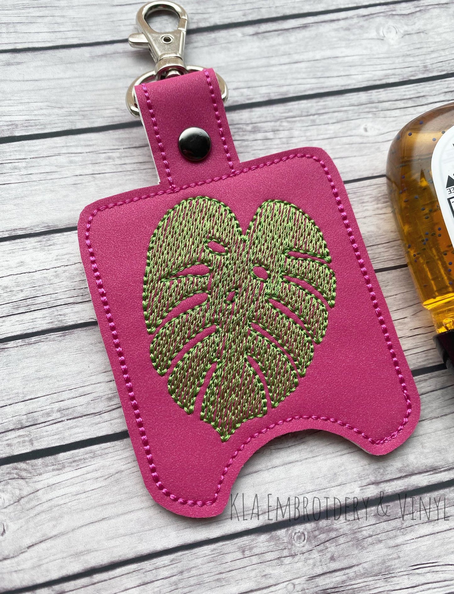 Monstera Leaf Sanitizer Holders - DIGITAL Embroidery DESIGN