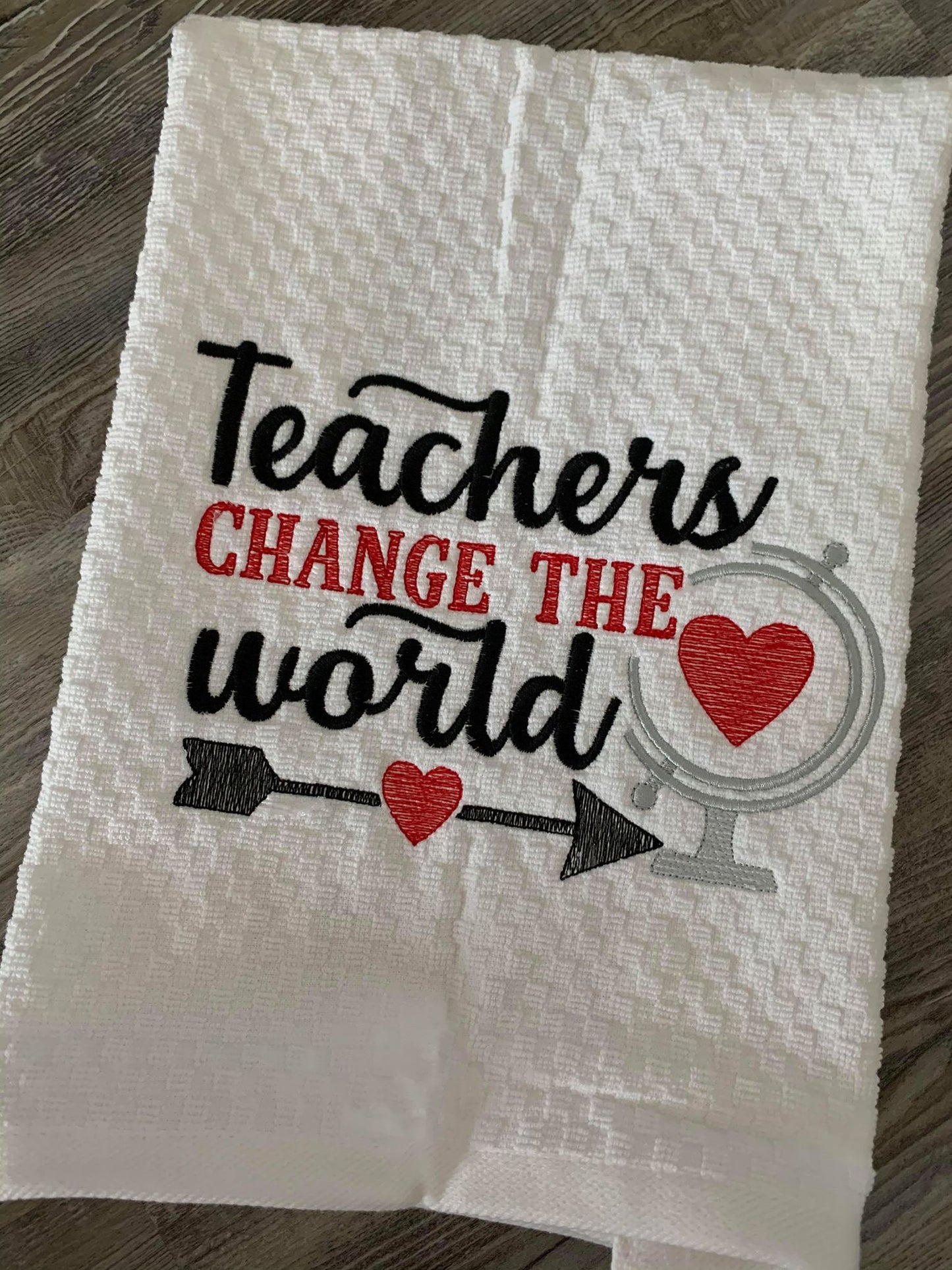 Teachers can change the world - 2 Sizes - Digital Embroidery Design