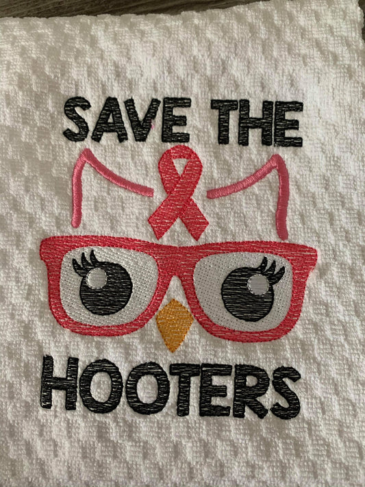 Save The Hooters - 2 Sizes - Digital Embroidery Design