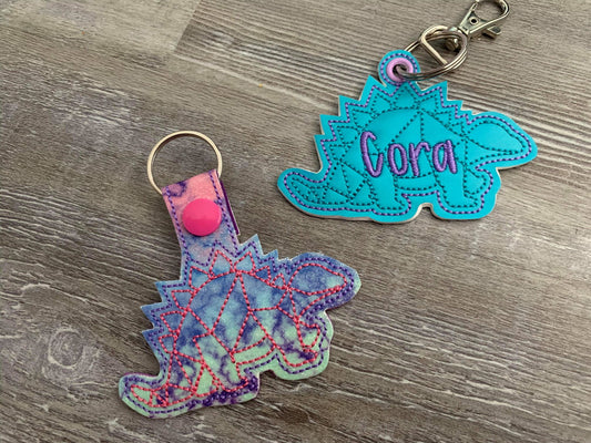 Geo Dino Fobs - DIGITAL Embroidery DESIGN