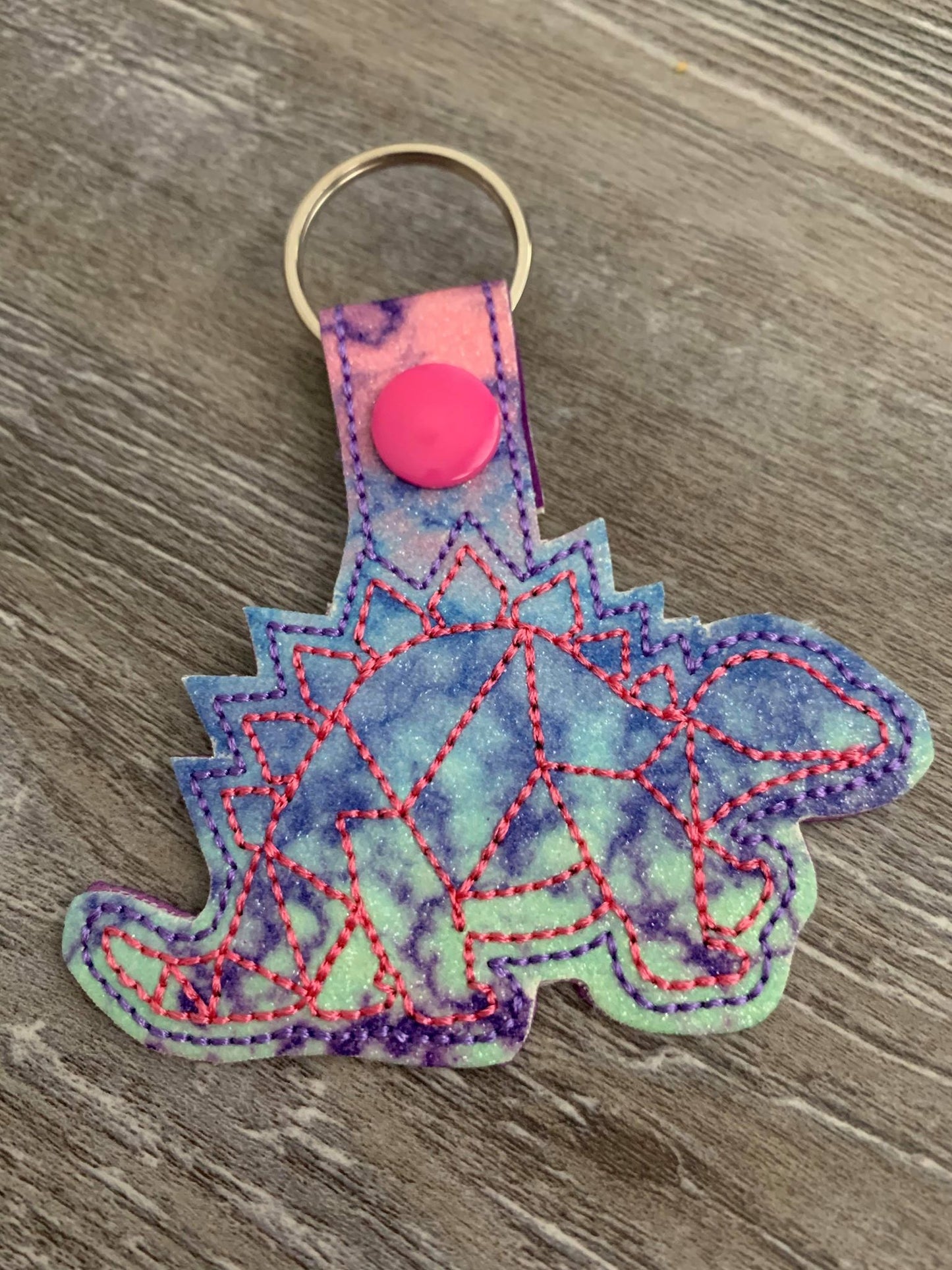 Geo Dino Fobs - DIGITAL Embroidery DESIGN